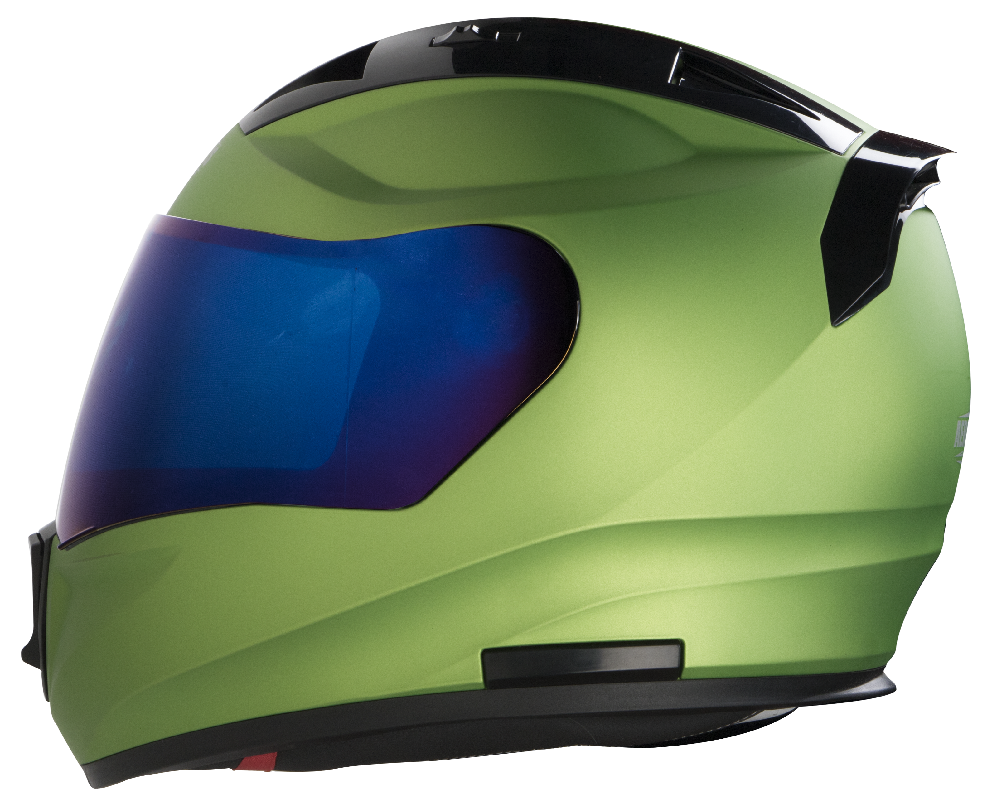 SA-1 Aeronautics Mat Y. Green (Fitted With Clear Visor Extra Blue Chrome Visor Free)